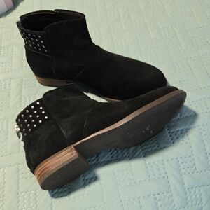 Koolaburra By Ugg Black Suede Studded Ankle Booties